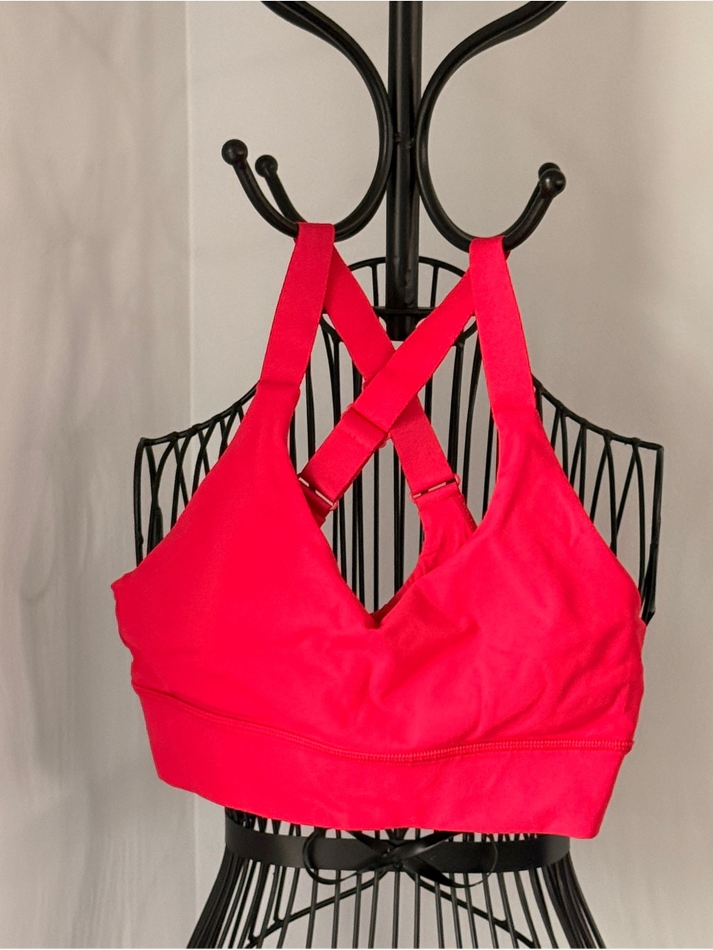 TNA Red Crisscross Back Sports Bra